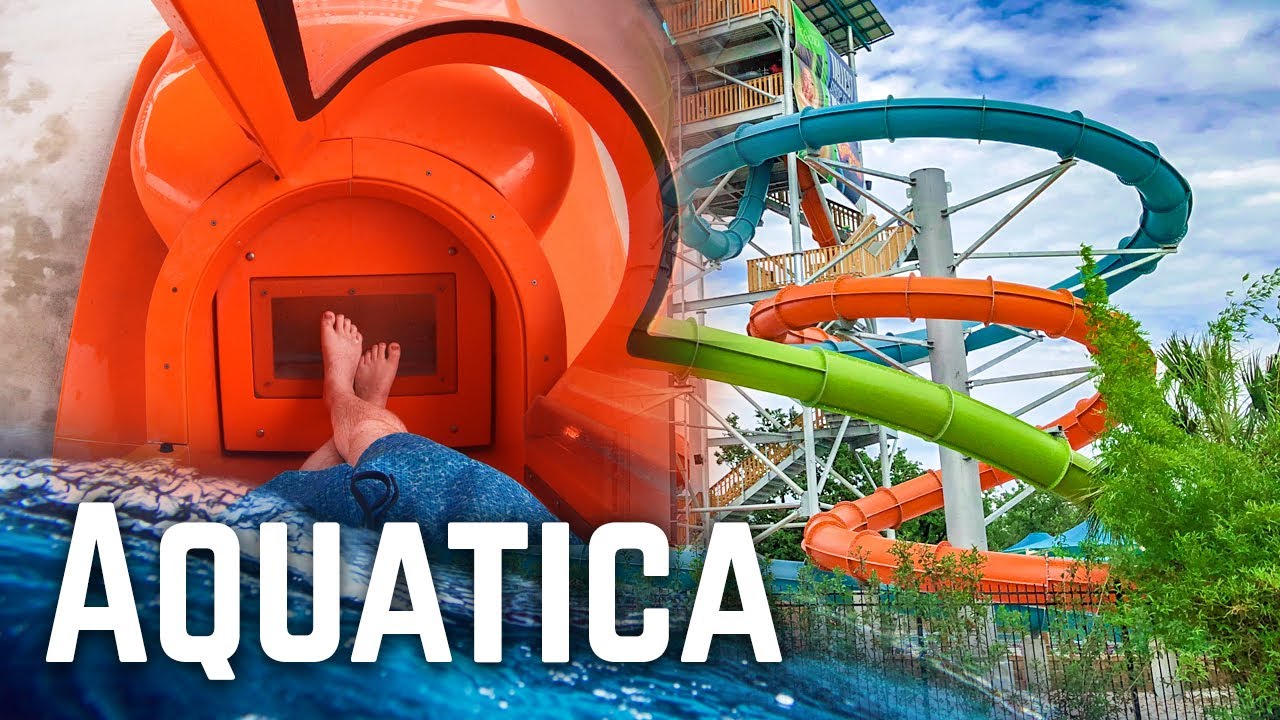 All Water Slides At Aquatica San Antonio Seaworld S Water Park Youtube