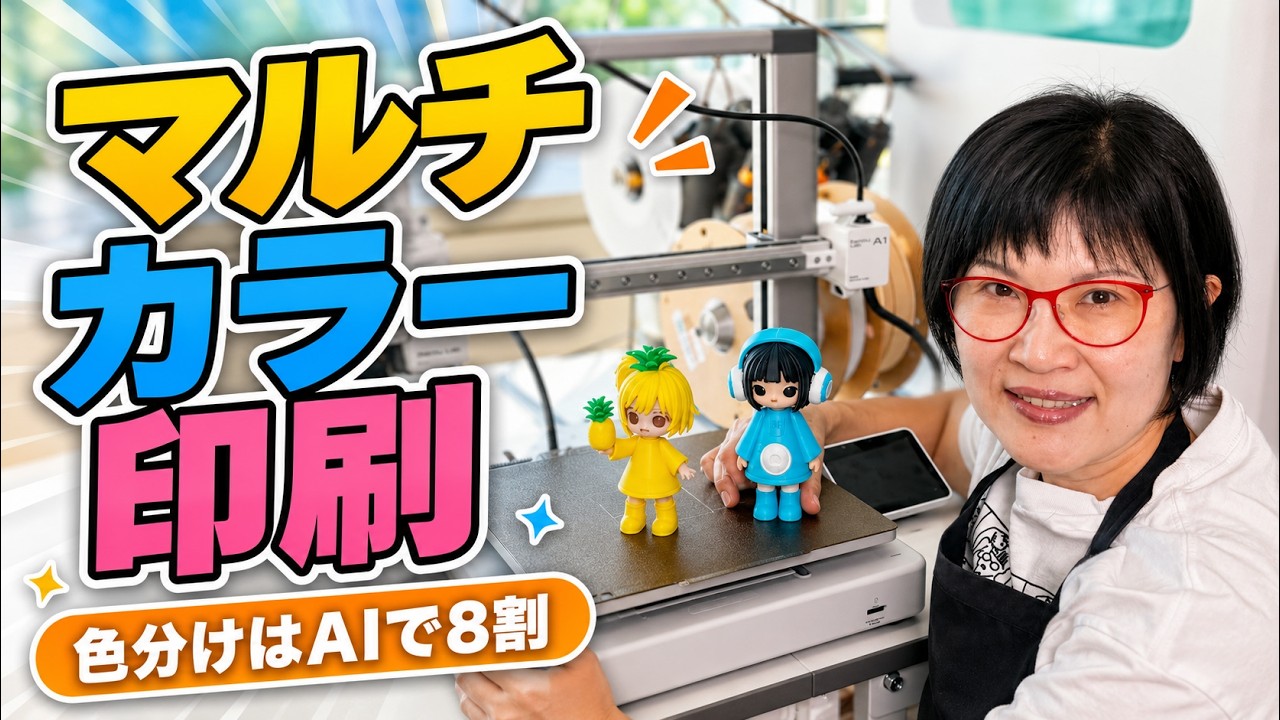 【初心者向け】マルチカラー印刷を徹底攻略|Hi3Dの生成AIでここまでできる