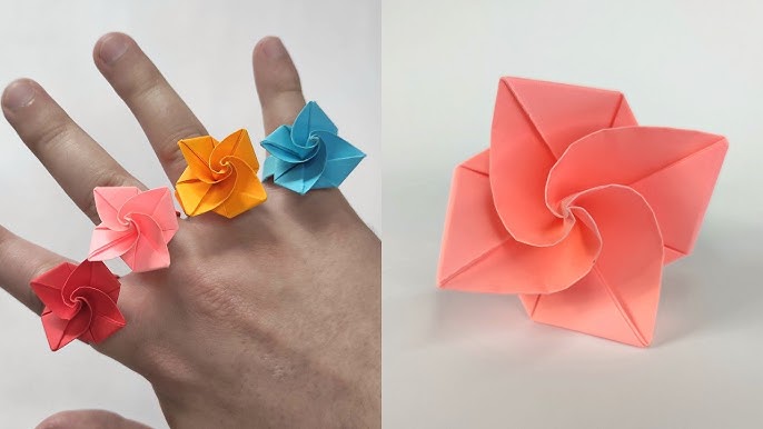 how to make paper ring set with ring box /Homemade cute ring set at  home/Diy ring /how to make ring 