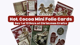 Hot Cocoa Mini Folio Cards Tutorial || Day 1 of 12 Days of Christmas Crafts