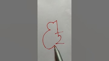 draw a mouse using numbers for beginners #shorts #short #youtubeshorts #shortvideo