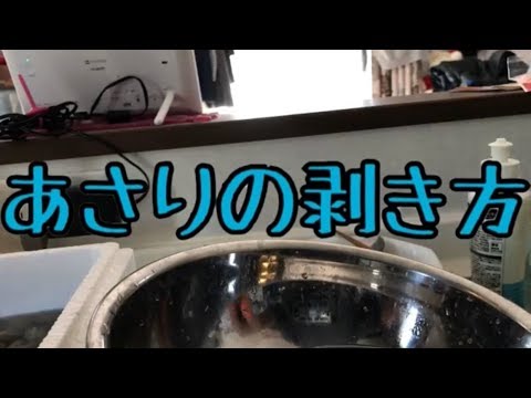 あさりの剥き方 殻剥き カワハギ Chasetv Youtube