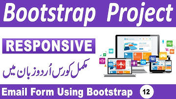 Create A Email Form Using Bootstrap 4 | Responsive Contact Form In Bootstrap 4 Tutorial In Urdu