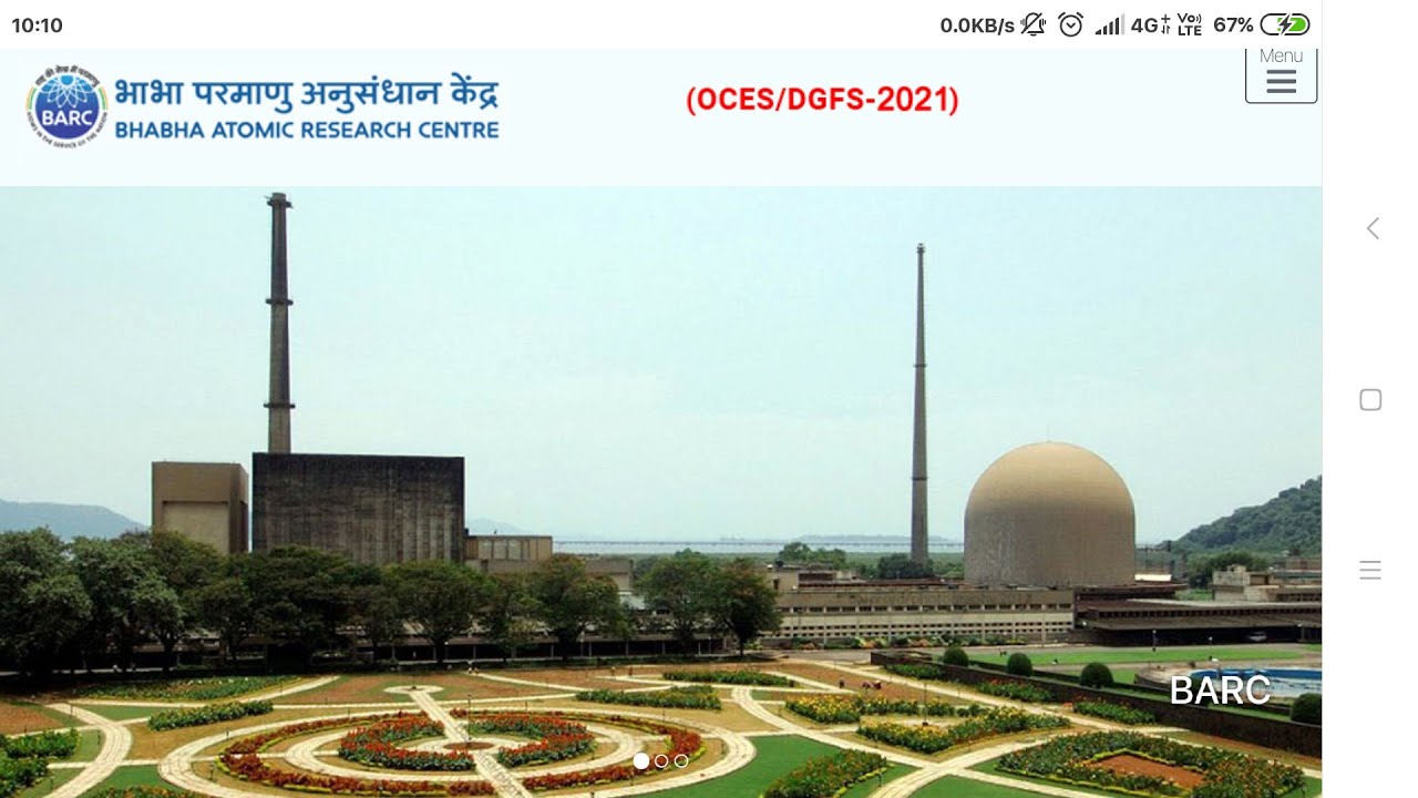 BARC Recruitment 2021 | BARC OCES Recruitment 2021 | BARC DGFS Recruitment 2021 | BARC GATE 2021