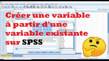 SPSS: Créer une variable à partir d
