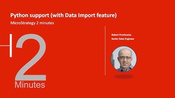 Python support in MicroStrategy (with Data Import)
