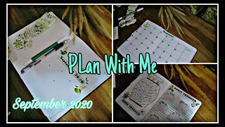 Plan With Me September 2020 Bullet Journal Plan Pemula Planner Mudah