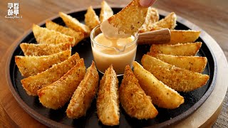 Perfect Crispy Garlic Cheese Potatoes!! Delicious! Cheese sauce. NO Fry. screenshot 3