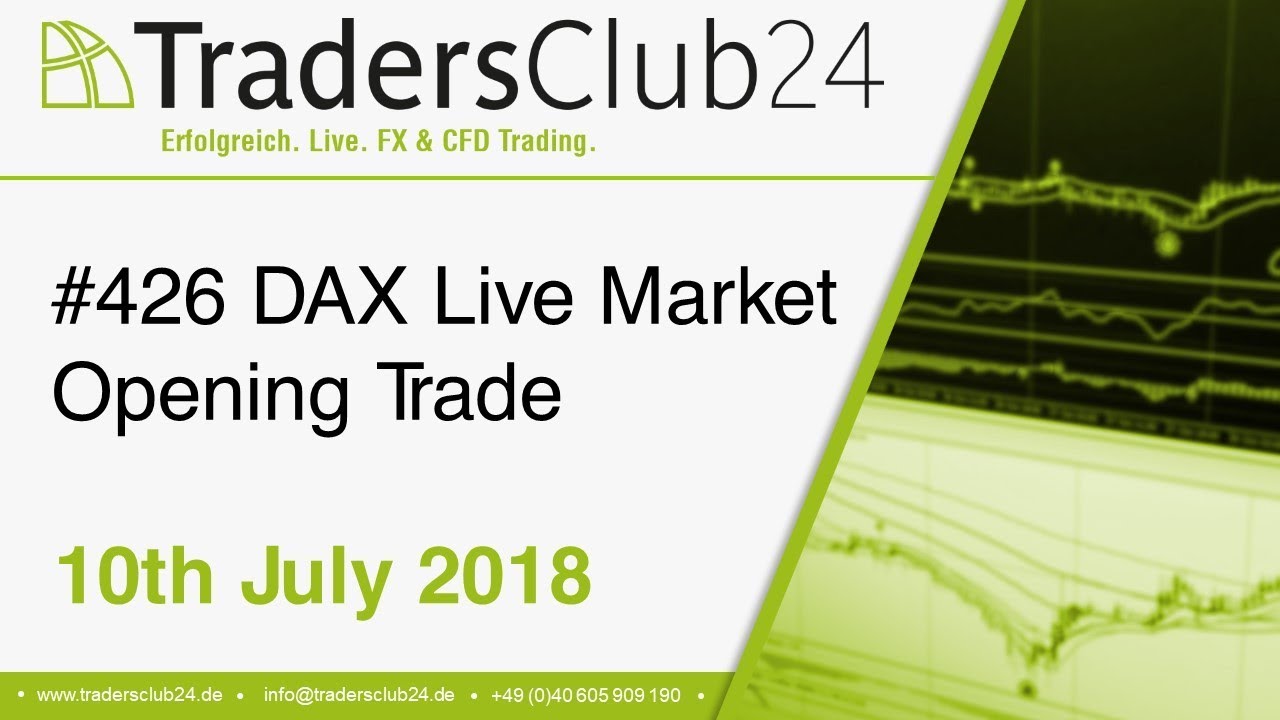 Tradersclub24 Dax Open Range Breakout Live Trade 10th July 2018 Daytrading Forex Dax | Forex market open live Tradersclub24 Dax Open Range Breakout Live Trade 10th July 2018 Daytrading Forex Dax -