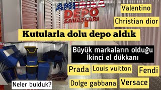 Kutularla Dolu Depo Aldık Buyuk Markalarin Oldugu Ikinci El Dukkani