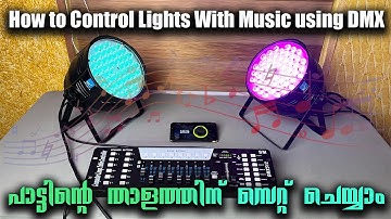 How to Control Lights with Music using DMX512 | Sync DMX512 With Muisc Beat | Radiare Lightings