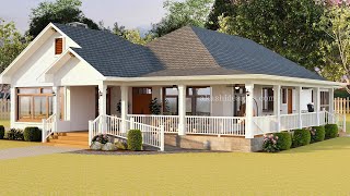 Topranking Cottage/ Farmhouse Design With Sunroom, Porches & 2Car Garage