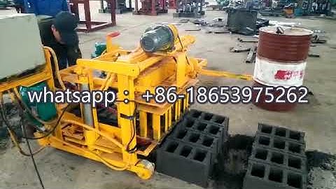 QMY4 30 mobile concrete block machine,hollow brick machine
