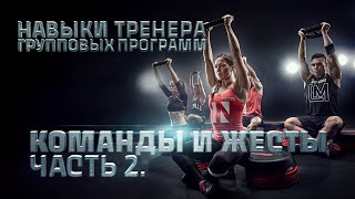 Навыки тренера групповых программ. Команды и жесты. Часть 2