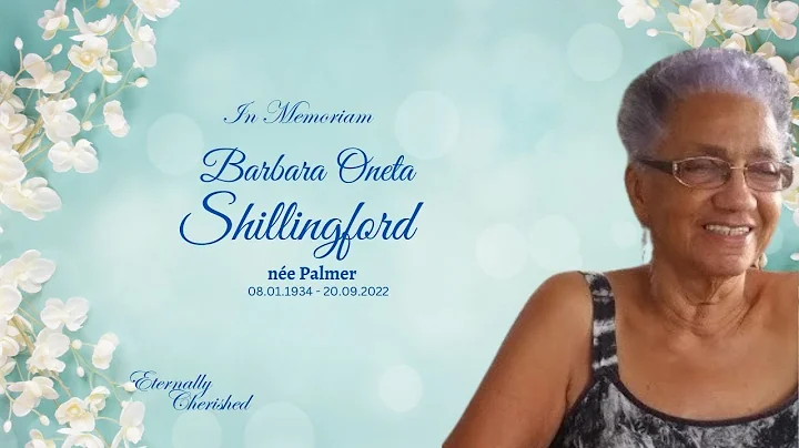 In Memoriam  -   Barbara Oneta Shillingford ne Pal...