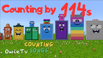 Counting by 114s Song | Minecraft Numberblocks Counting Songs | Math and Number Songs for Kids