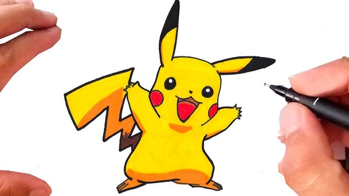 Arte e Cia Brasil - Pikachu!! Desenho feito em uma Live no Canal ARTE E CIA  BRASIL no . Corre lá para aprender fazer esse colorido com Lápis  Aquarelável!! 😀👊🏻😉 #pedidodagalera . . . #