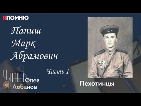 Папиш Марк Абрамович. Часть 1.  Проект "Я помню" Артема Драбкина. Пехотинцы.