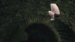 Heading into The Abyss but you clip the ledge - Dark Souls