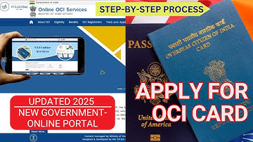 How to apply for an OCI Card using NEW online portal? | Step-by-Step VFS Global Process - 2025
