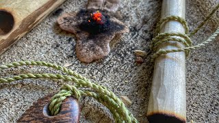 Fire Skills- Yucca Cordage Bowdrill #shorts #fire #bowdrill