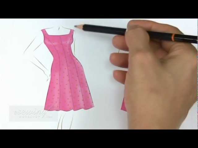 Panel Dress Sewing with Flared Skirt ...