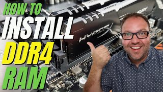 How to Install DDR4 Ram (HyperX Fury RGB Ram on Gigabyte X570 Aorus Elite WiFi Motherboard)