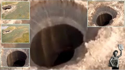 Giant crater appears at the 