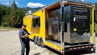 40' Custom Gooseneck BBQ Trailer   Video Tour