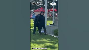 Video shows counter-protester carrying trans flag attack vehicle, gets arrested