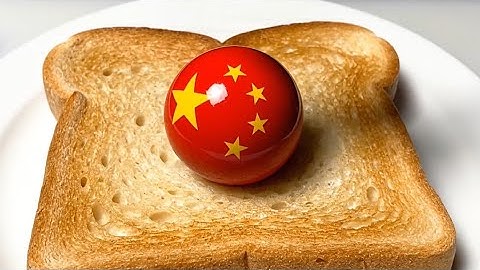 Spreading Country Flag balls on Toast 🍞🌍 2 | AI ASMR – Oddly Satisfying Toast ASMR