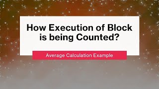 For Loop : Counting Execution of Block