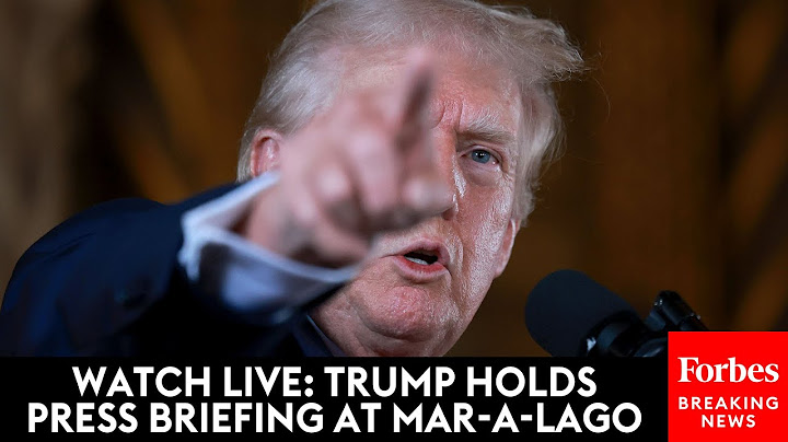 WATCH LIVE: Trump Holds A Mar-A-Lago Press Briefing