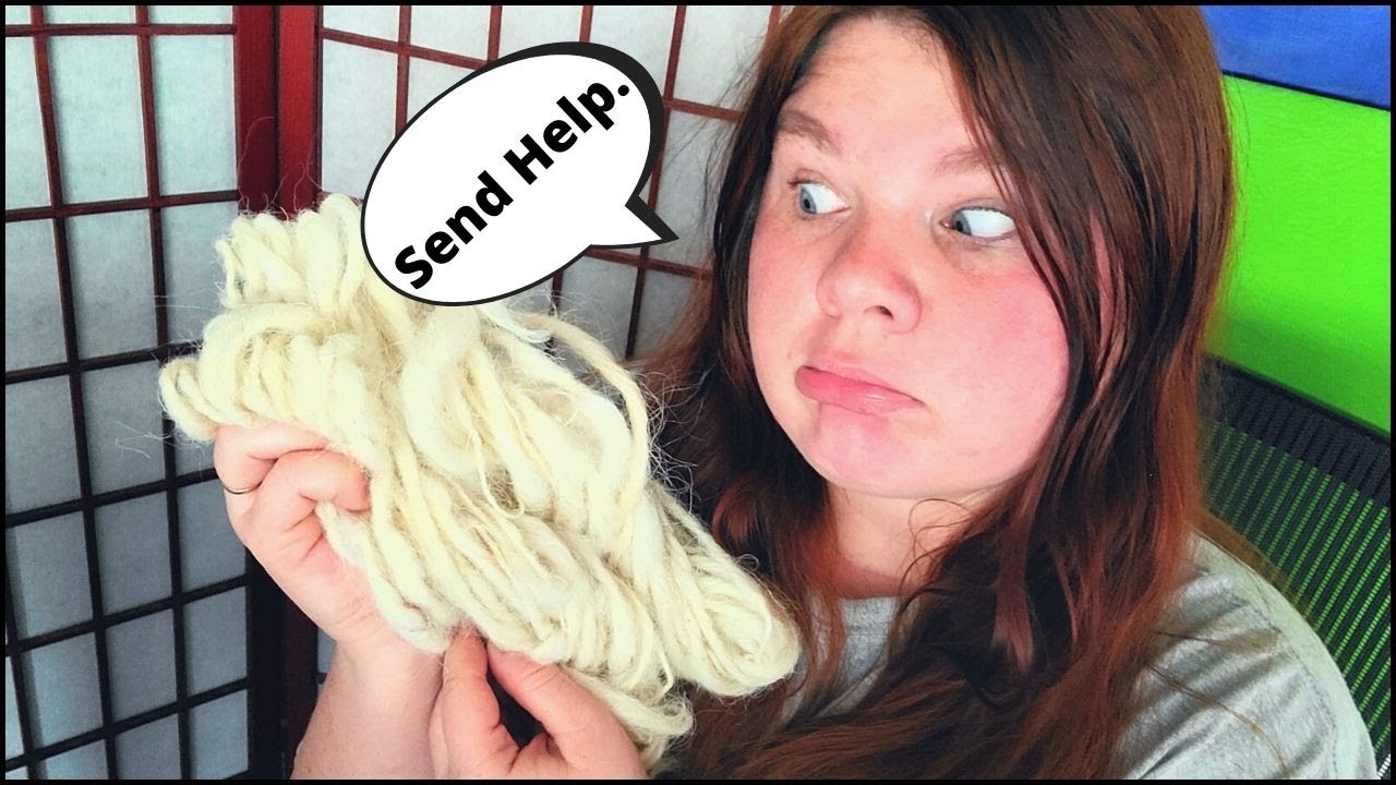 My First Time Trying to Spin Wool into Yarn Using a Drop Spindle - YouTube