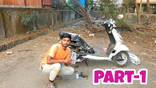 Servicing of scooter | Honda Activa 3g  (Part-1)