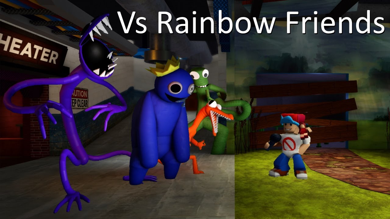 Trò chơi Friday Night Funkin\' - Vs Rainbow Friends (MOD FNF) trên YouTube sẽ khiến cho bạn thỏa sức giải trí và tìm hiểu thêm về những chú lông con Rainbow Friends siêu dễ thương. Bạn sẽ được trải nghiệm những giai điệu và âm nhạc đầy sống động cùng với những vũ điệu đồng bộ của những \