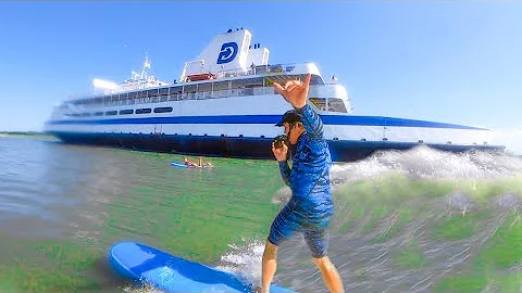 GNARLIEST FERRY WAVE EVER!