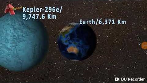 Kepler 296 size comparison solar system