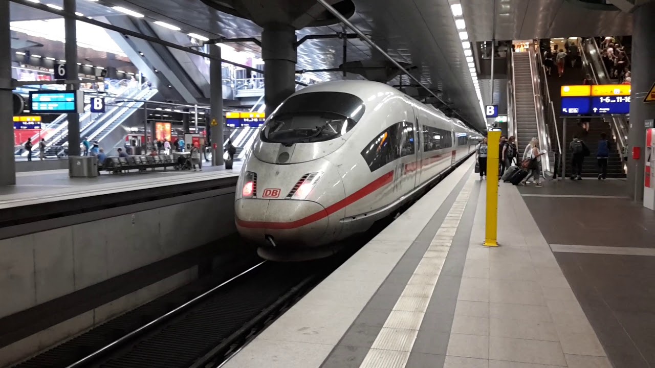 München - Berlin: ICE 3 als Sprinter in Berlin Hbf - YouTube