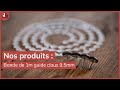 Vidéo: Bande de 1m de guide clous 9,5 mm