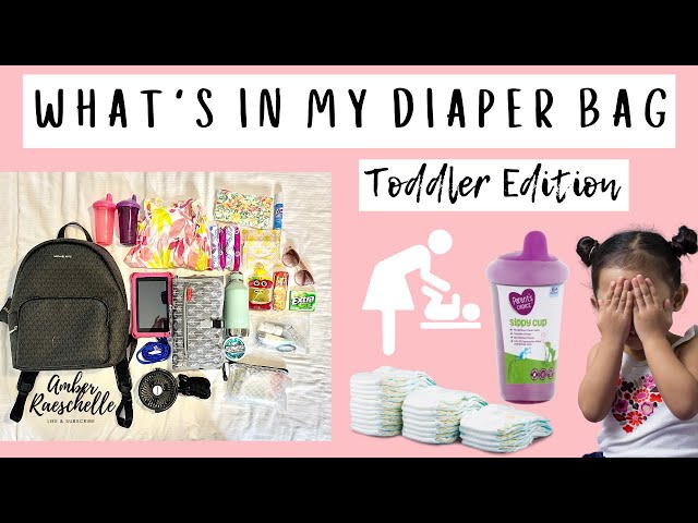 WHATS IN MY DIAPER BAG FOR TODDLER