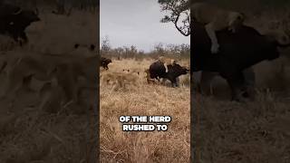 Thrilling Lion vs Buffalo Battle: Epic Wildlife Encounter Unfolds