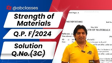 strength of materials question paper with solution | strength of materials previous question papers