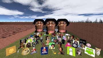 POV BIG AUUGHH OBUNGA VS UNLIMITED NEXTBOT #gmod #nextbots