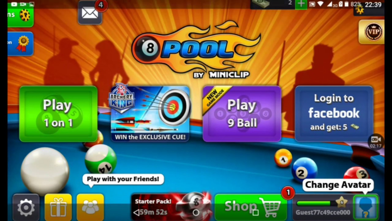 8 ball pool 3.9.1 anti banned unlimited long line move cue ball in break  100% working - 