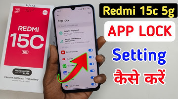 Redmi 15c 5g me app lock kaise lagaye | applock setting in Redmi 15c 5g, Redmi 15c app lock