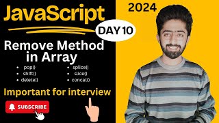 JavaScript Array methods Part 2 | Web Development Course 2024 | lecture 10