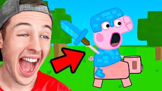 You LAUGH, You LOSE *MINECRAFT PEPPA PIG EDITION*