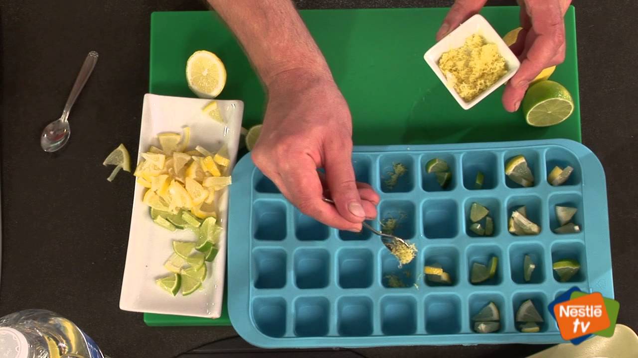 Cubitos de hielo al limón Aquarel - Trucos y Consejos Nestlé aquarelliste