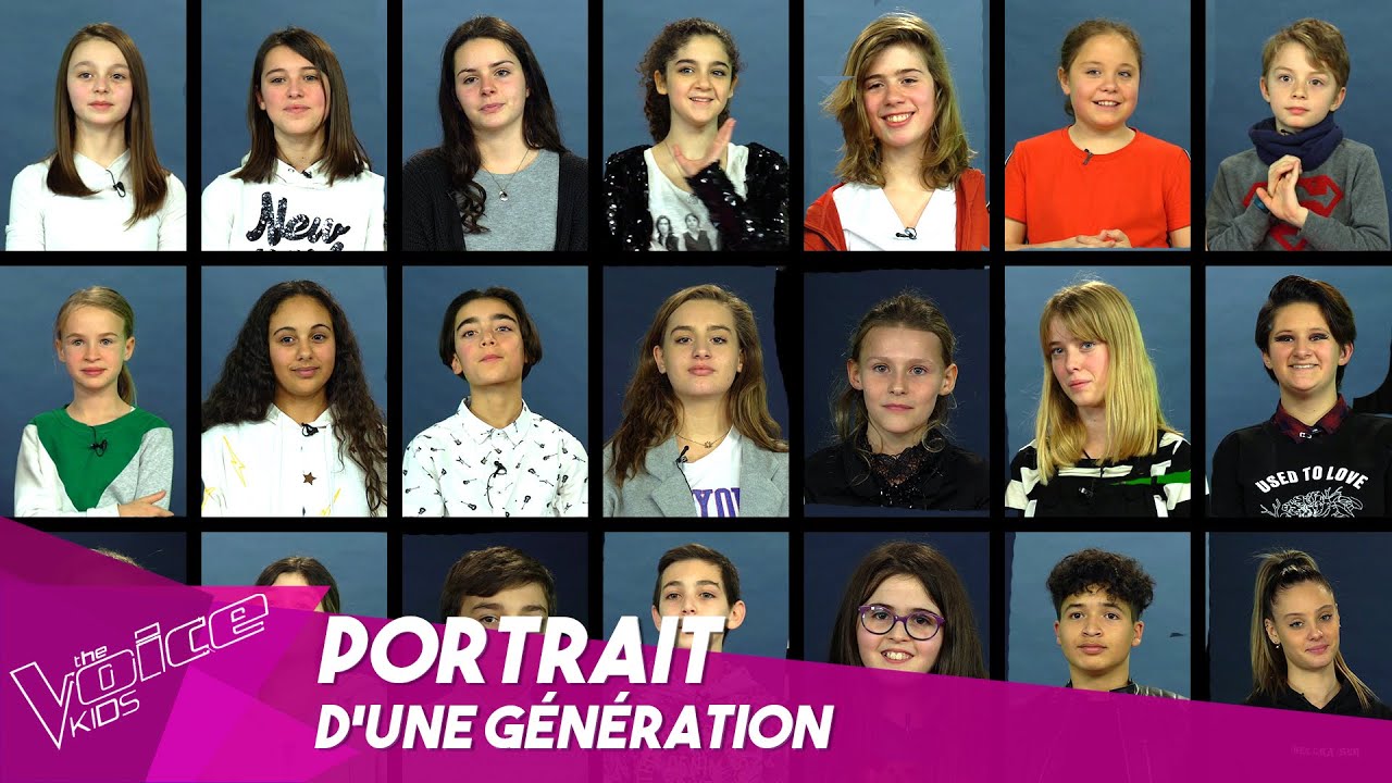 Portrait d'une génération The Voice Kids Belgique YouTube